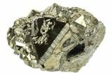 Octahedral Pyrite Crystal Cluster - Peru #173511-1